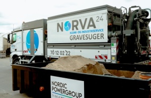 Første gravesuger med turbineteknologi